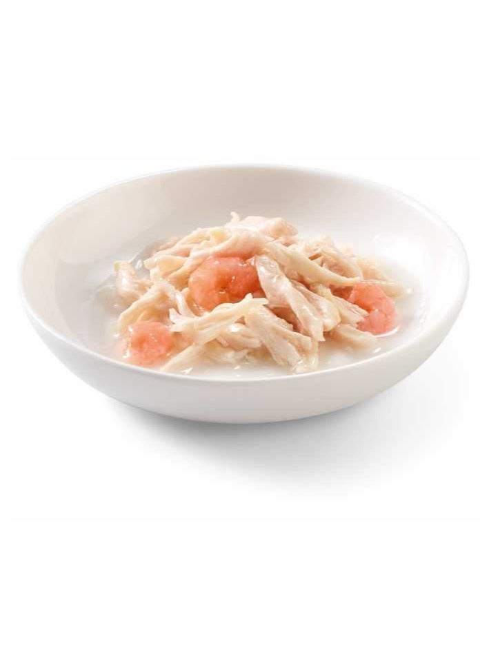 Schesir 14PC Cat Can Broth-Wet Food Chicken With Shrimps 70g - Image 2