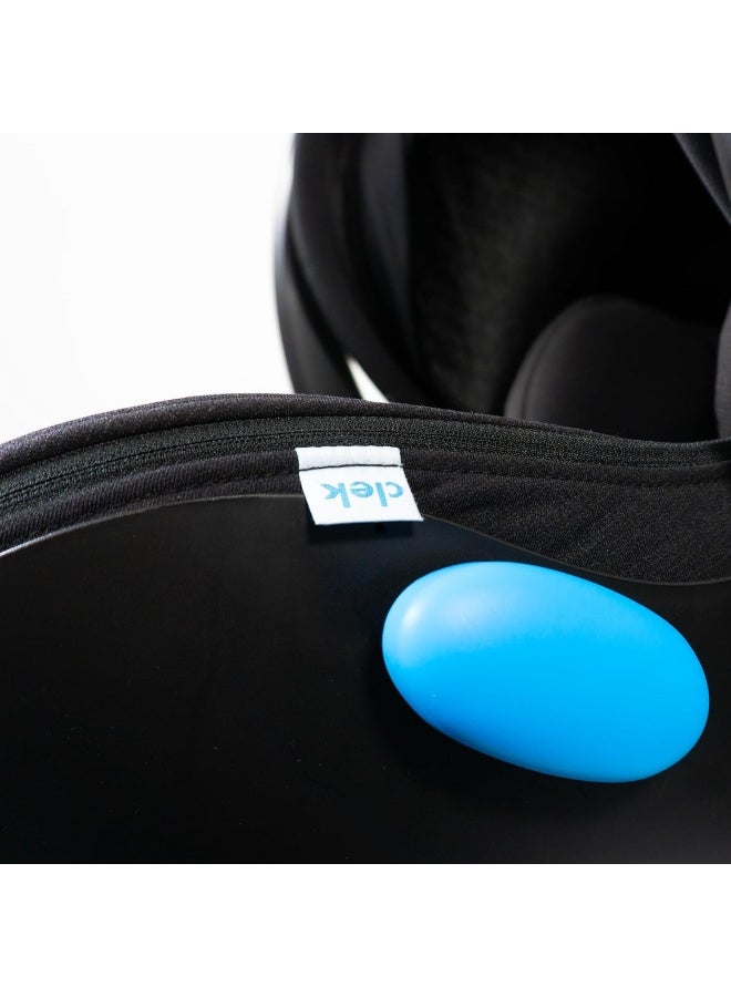 Clek Liing Infant Car Seat with Adjustable Load Leg, Compact, Lightweight Design, 7 Recline Positions, Easy-to-Use Rigid Latch, and Flame Retardant-Free (Railroad Ziip) - Image 3