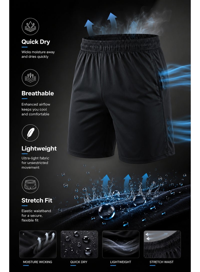 Men Quick Dry Gym & Running Shorts for Fitness & Sports - Image 3