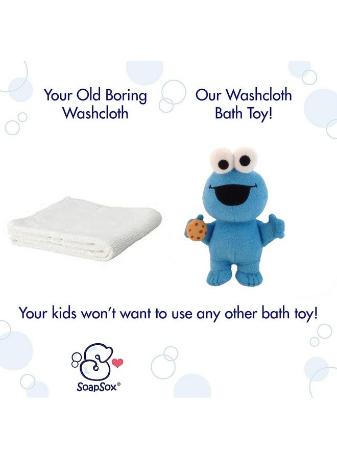 SoapSox-Cookie Monster-Baby Bath Scrub-Refillable Bubble Bath Sponge Toys for Babies-Machine Washable - Image 3