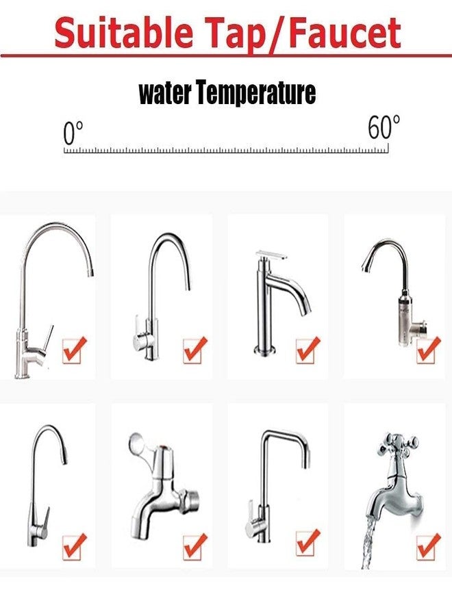 Pixelera 360 Degree Water Filter Tap Water Saving Faucet Water Faucet Adjustable Water Valve Splash Water Faucet,Extender Sprayer for Kitchen Bathroom, Rubber - Image 5