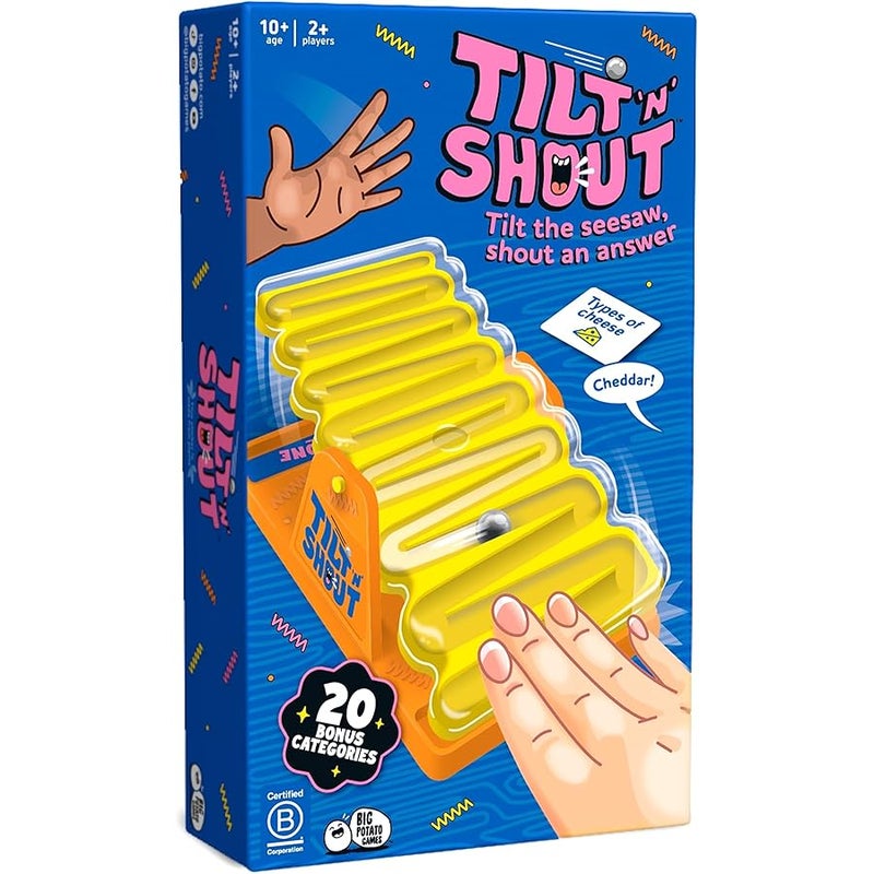BIG POTATO Tilt ’n’ Shout – Fast-Paced Family Board Game for Adults & Kids | Shout Out Trivia Party Game with Categories & Bonus Content | New Board Games 2025 - Image 1