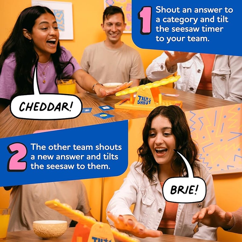 BIG POTATO Tilt ’n’ Shout – Fast-Paced Family Board Game for Adults & Kids | Shout Out Trivia Party Game with Categories & Bonus Content | New Board Games 2025 - Image 3
