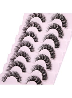 Focipeysa Natural Cluster Lashes Extensions Wispy Natural Look False Eyelashes Individual Lashes 3D Strips Eyelash Extensions DIY Lashes 7 Pairs Multipack  - Image 5