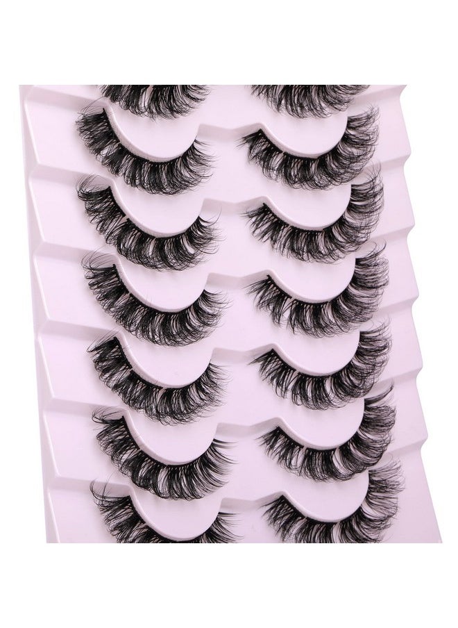 Focipeysa - Natural Cluster Lashes Extensions Wispy Natural Look False Eyelashes Individual Lashes 3D Strips Eyelash Extensions DIY Lashes 7 Pairs Multipack - Image 1