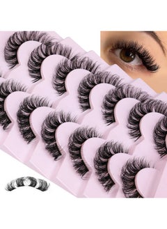 Focipeysa Natural Cluster Lashes Extensions Wispy Natural Look False Eyelashes Individual Lashes 3D Strips Eyelash Extensions DIY Lashes 7 Pairs Multipack  - Image 1