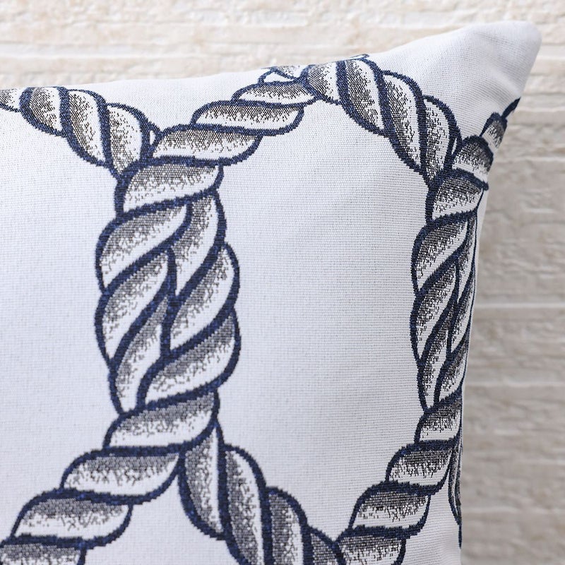 DANUBE HOME Woven Cushion 45X45Cm - Caribbean Midnight, Multi Color, Distinctive Accent Cushion, 100% Olefin, For Balcony Seating, Garden Benches And Terrace Sofa - Image 4