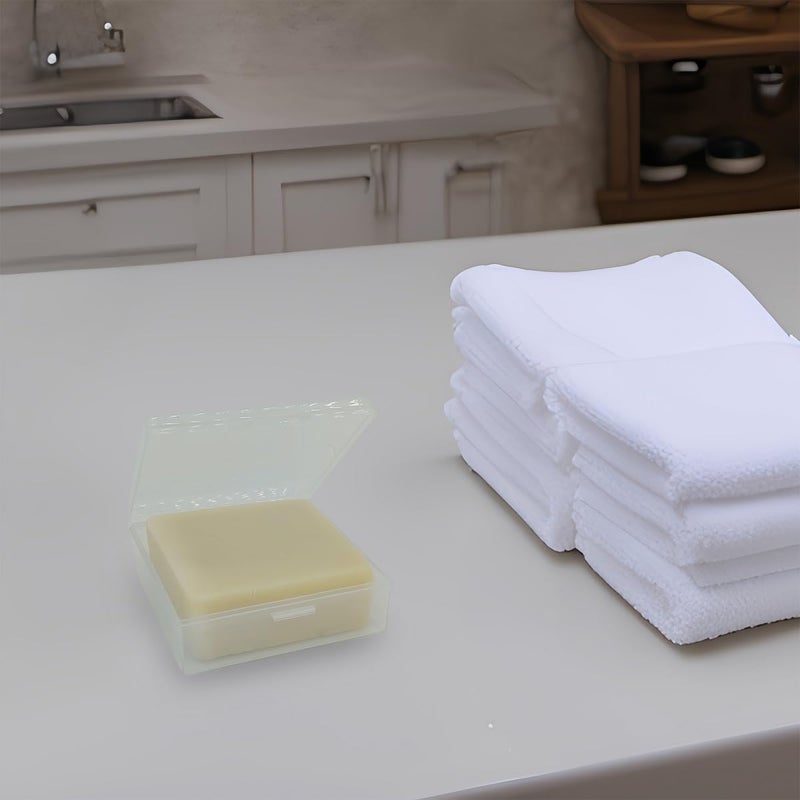 Elimeta Bathroom Soap Dishes for Dr. Squatch Soap, Square Travel Soap Container with Lid, Portable Bar Soap Holder for Shower Soap Dish Box for Traveling Camping Outdoor Elimeta (2pack Clear) - Image 4