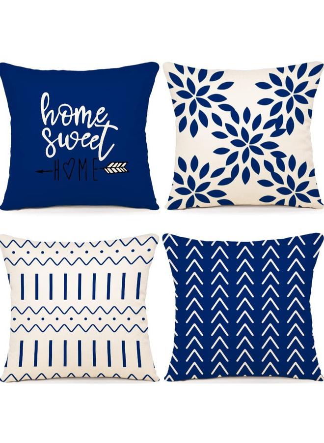 Bluejw For Modern Sofa Bay Window Pillow Case Outdoor Linen Fabric Cushion Jit Suit  - Image 1