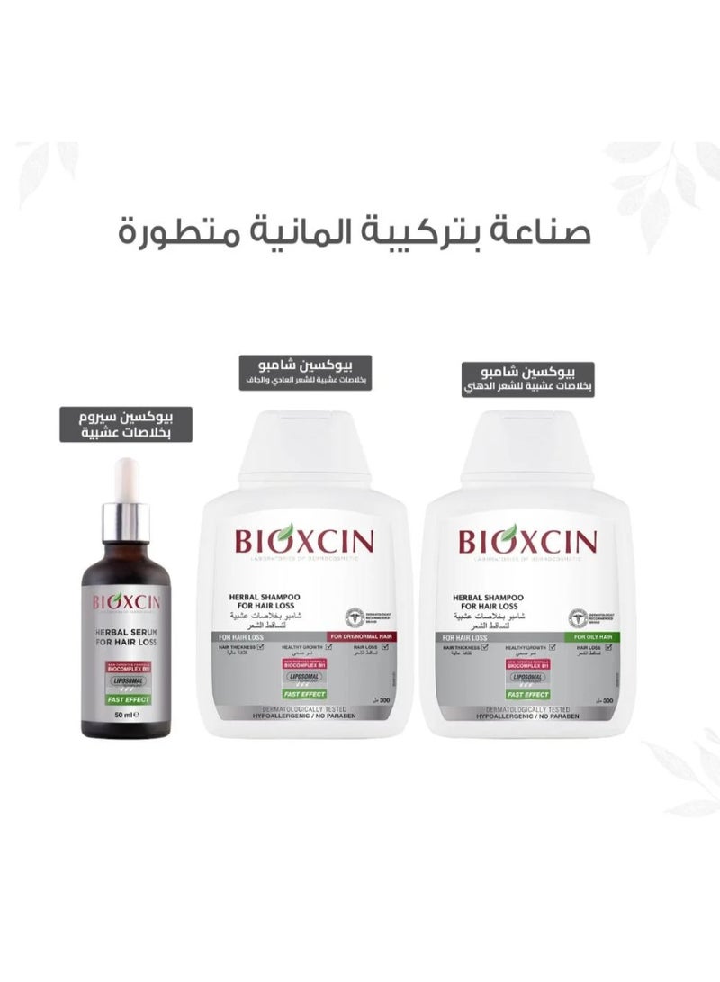 بيوكسين شامبو شعر عشبي لتساقط الشعر للشعر العادي والجاف  300مل - Image 4