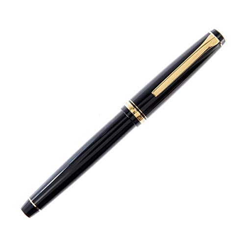 PILOT Namiki Falcon Collection Fountain Pen, Black Barrel with Gold Accents, Soft Medium Nib (60252) - Image 3