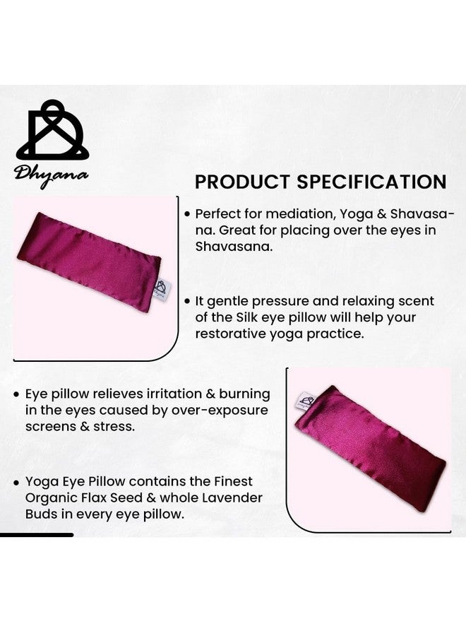 VIYANSHI Lavender Eye Pillow - Weighted Hot Cold Aromatherapy Lavender Eye Pillows for Yoga Sleeping Migraines Pain Stress Relief - Gifts for Christmas, Employees, Women - Free Eye Mask - Copper - Image 4