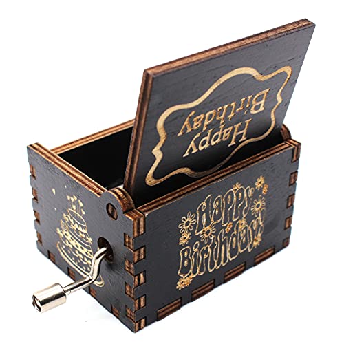 ukebobo Wooden Music Box- Happy Birthday Music Box, Gifts for 16th Birthday, 16 Years Old Birthday Party Decorations- 1 Set(16th-02) - Image 4