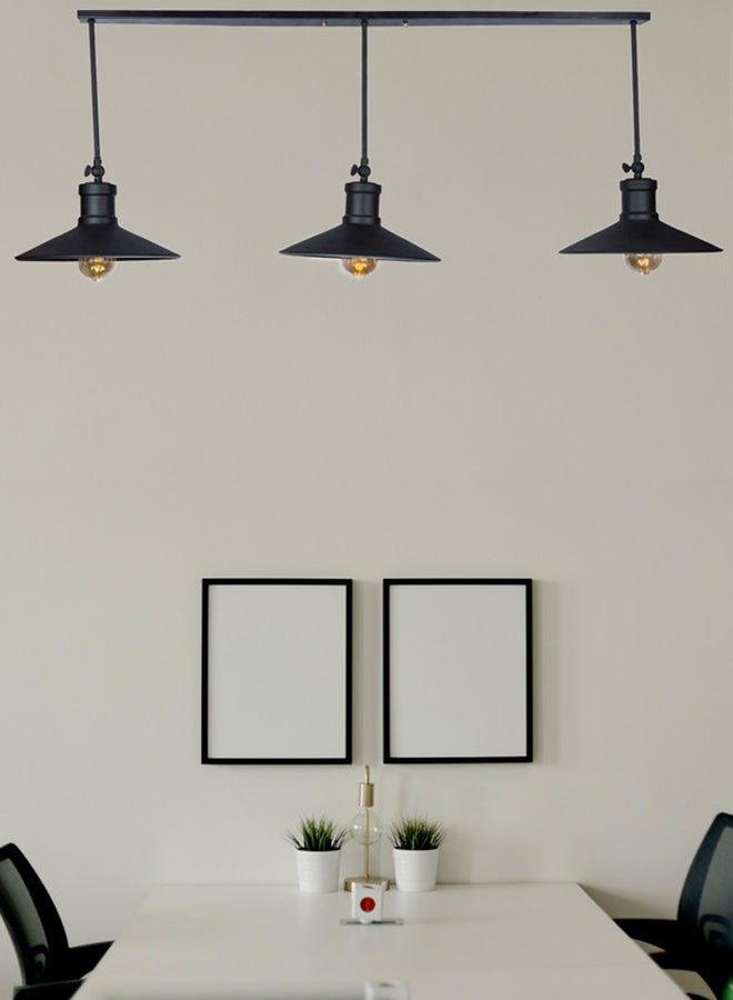 El Rawda Lighting Ja Ceiling Lamp | modern decorative LED E27 pendant light ceiling lamp hanging | suitable for any room | Color: Black | Size: 37x90x37 cm - Image 1