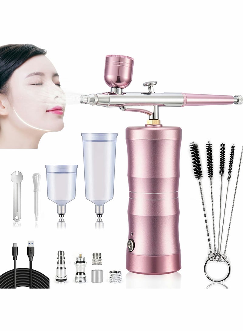 KASTWAVE Handheld Airbrush Kit Portable Makeup Set Rechargeable Cordless Multi Purpose for Art Hobby Nail Cake Decoration - Image 1