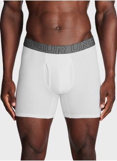 UNDER ARMOUR 3 Pack 6" Performance Cotton Solid Boxer  - Image 1