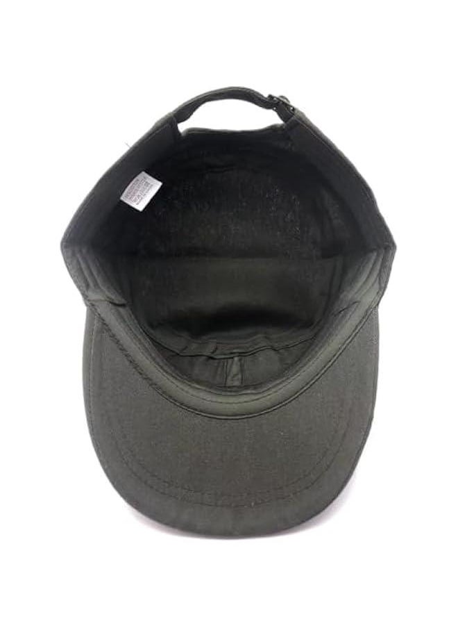 Generic Unisex Washed Cotton Military Caps Adjustable Cadet Army Caps Vintage Flat Top Cap Newsboy Cap Peaked Beret Cap  - Image 3
