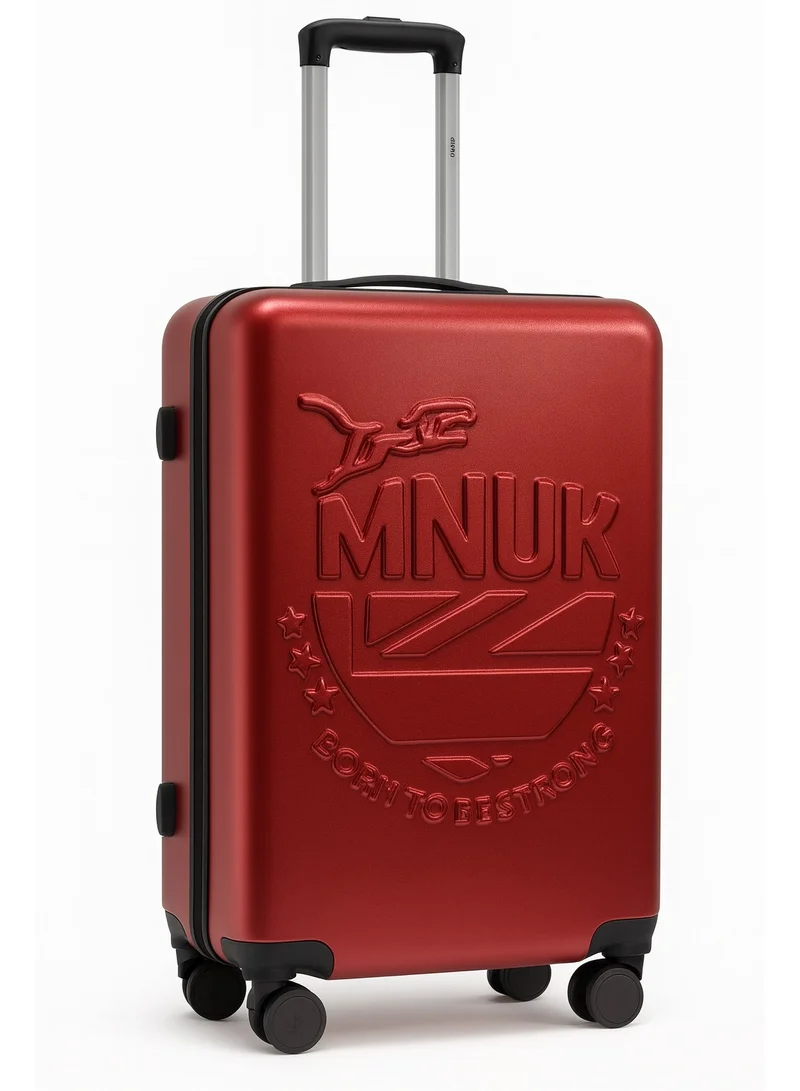 MNUK MANCHESTER Set of 3 Luggage bag| Polycarbonates &amp; ABS Hardside Luggage Trolley with TSA Lock| Double 360Â° 4 Wheeler| Cabin-20 Inch, Medium- 24 Inch, Large-28 Inch| Wine Red
