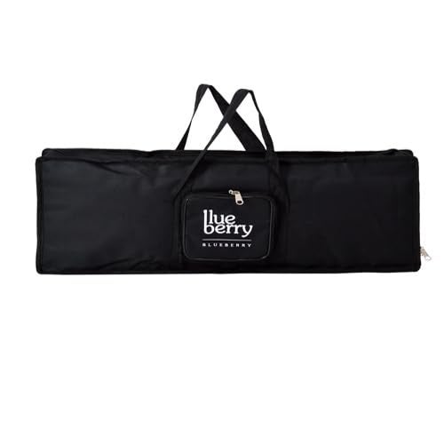 Blueberry KB-20 Padded Gig Cover Keyboard Bag Compatible with Casio SA-78, SA-77, SA-76, SA-80, SA-81 Keyboard Models (Black) - Image 1