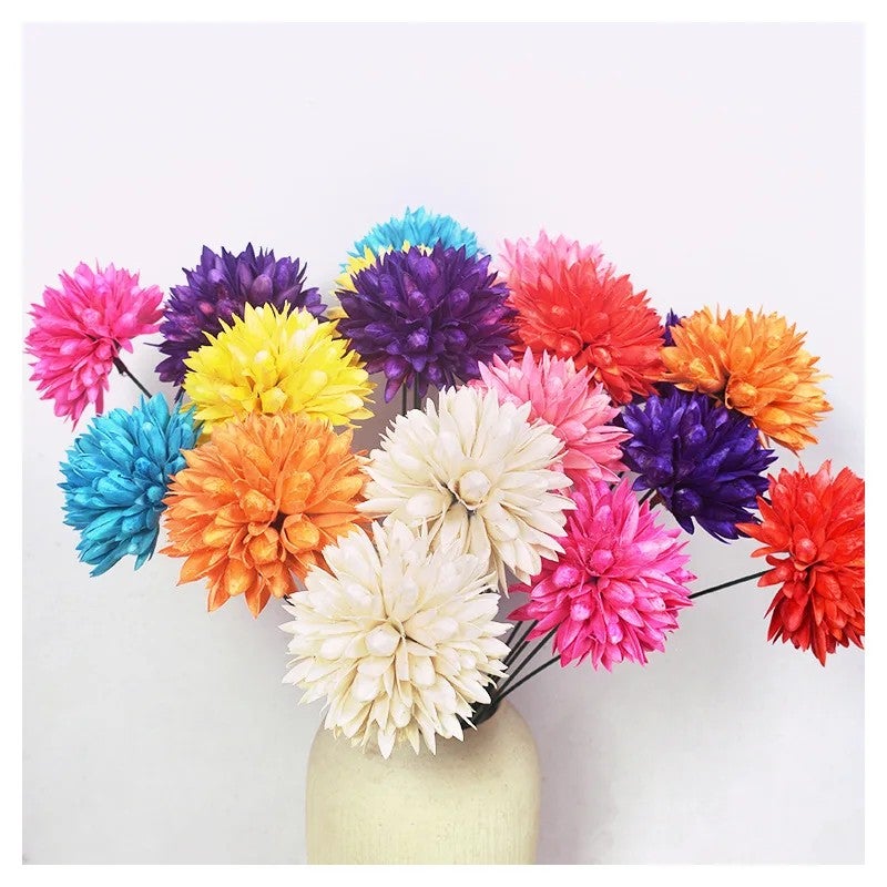 Bluejw Bulk Decorative Dried & Preserved Flowers Arrangements - Natural Dry Plants & Handmade Wooden Flower Décor - Image 3