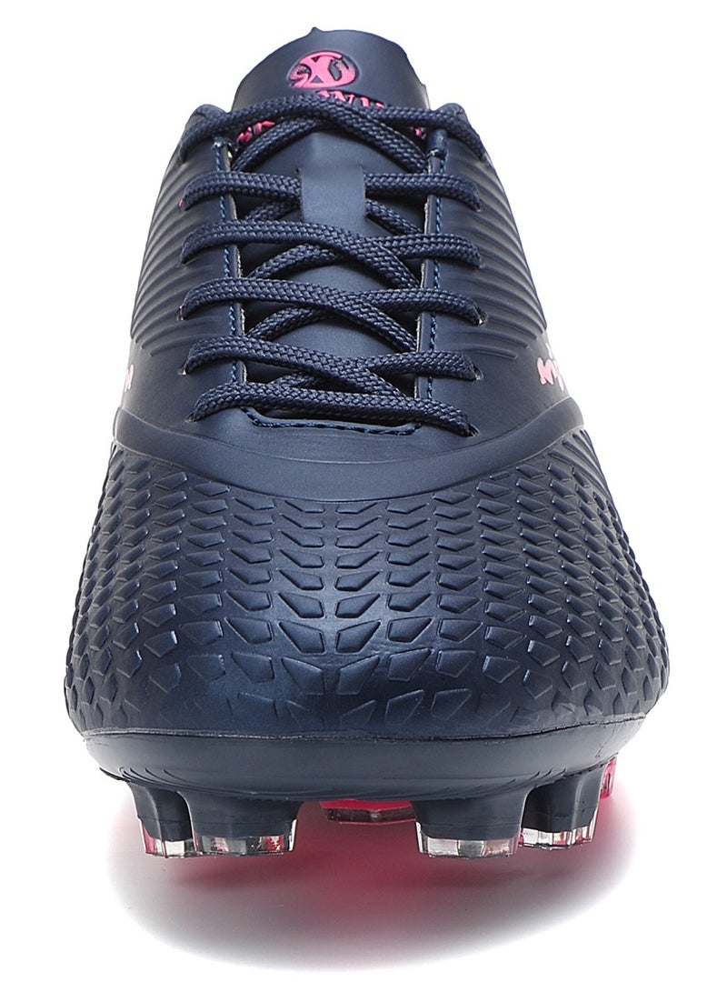 SKY WING Boy And Girl Soccer Shoes kids FG Sole Sport Shoes Flexible Athletic Outdoor Cleats Lace Up Light Weight Training Football Shoes Blue  - Image 3