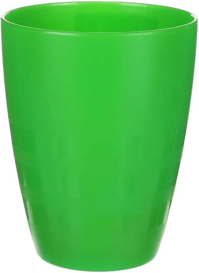 m-design M-Design Small Plastic Cup 300ml, Microwave, Dishwasher and Food Safe - Great for camping and kids (Green) 