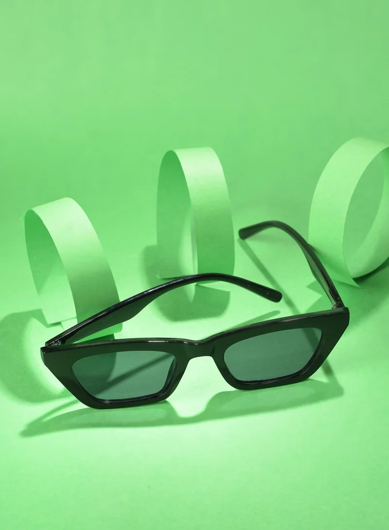 صوص هاوت نظارة شمسية عين القطة سوداء بعدسات سوداء