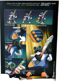 Rock Light Up Swing Dancing Guitar Toy Musical Light Cartoon Toy For Toddlers 