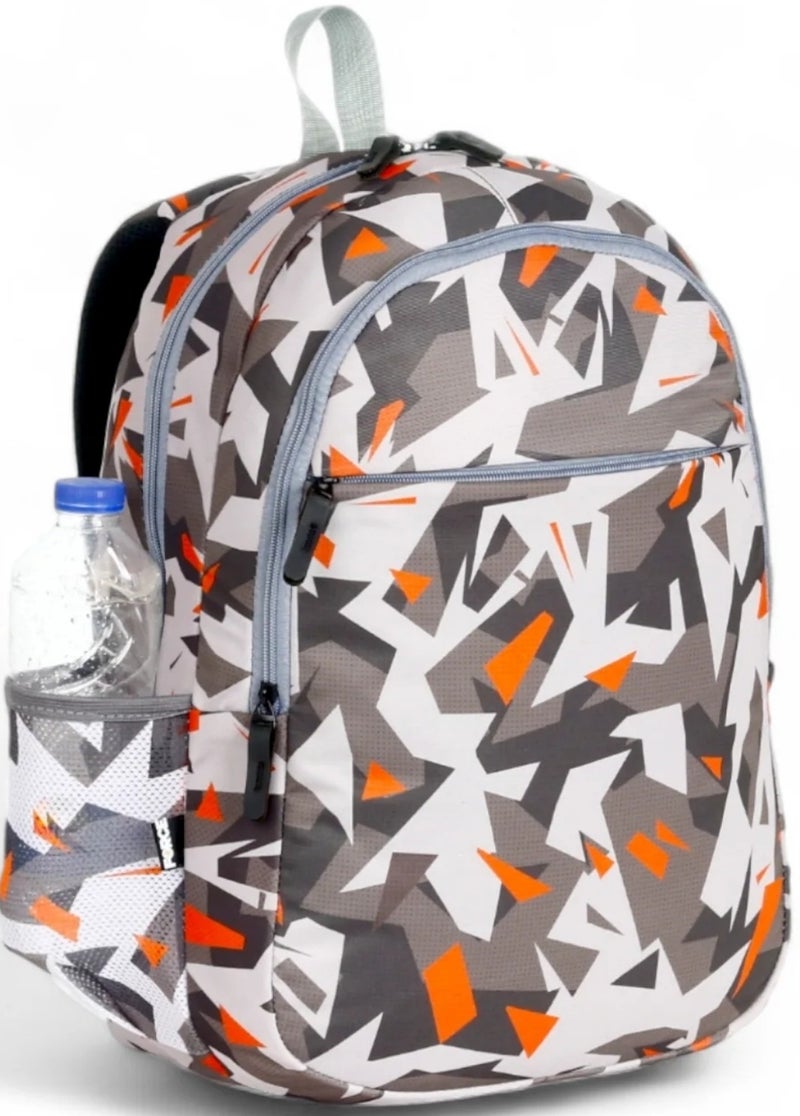 Force Backpack Unisex -Gray-Orange Camouflage pattern - Image 2