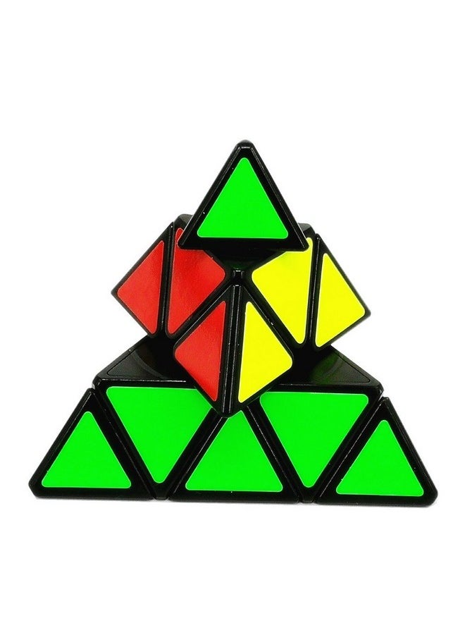 CuberSpeed - Qiyi Pyraminx Black Speed Cube Mofangge Qiming Qy Toys Pyramid Black Speed Cube - Image 1