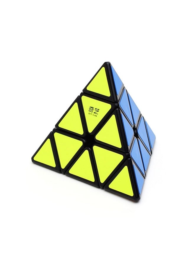 CuberSpeed - Qiyi Pyraminx Black Speed Cube Mofangge Qiming Qy Toys Pyramid Black Speed Cube - Image 1
