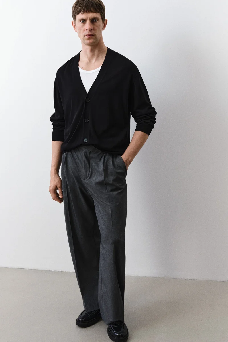 اتش اند ام Regular Fit Fine-knit cardigan
