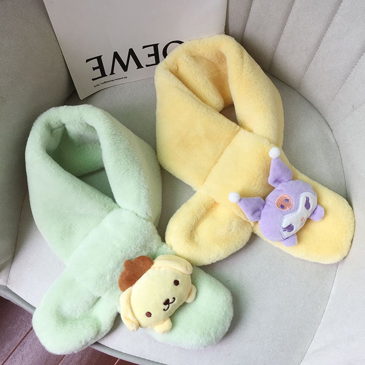 Kidsren'S Scarf 800G Thickeneded K-Style Cartoon Baby Scarf Kidsren'S Plush Scarf - Image 2
