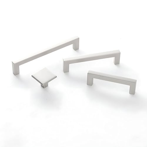 Hickory Hardware Solid Core Kitchen Cabinet Pulls, Luxury Cabinet Handles, Hardware for Doors & Dresser Drawers, 6-5/16 Inch (160mm) Hole Center, Stainless Steel, Skylight Collection(Pack of 1) - Image 3