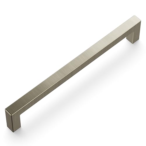 Hickory Hardware Solid Core Kitchen Cabinet Pulls, Luxury Cabinet Handles, Hardware for Doors & Dresser Drawers, 6-5/16 Inch (160mm) Hole Center, Stainless Steel, Skylight Collection(Pack of 1) - Image 2