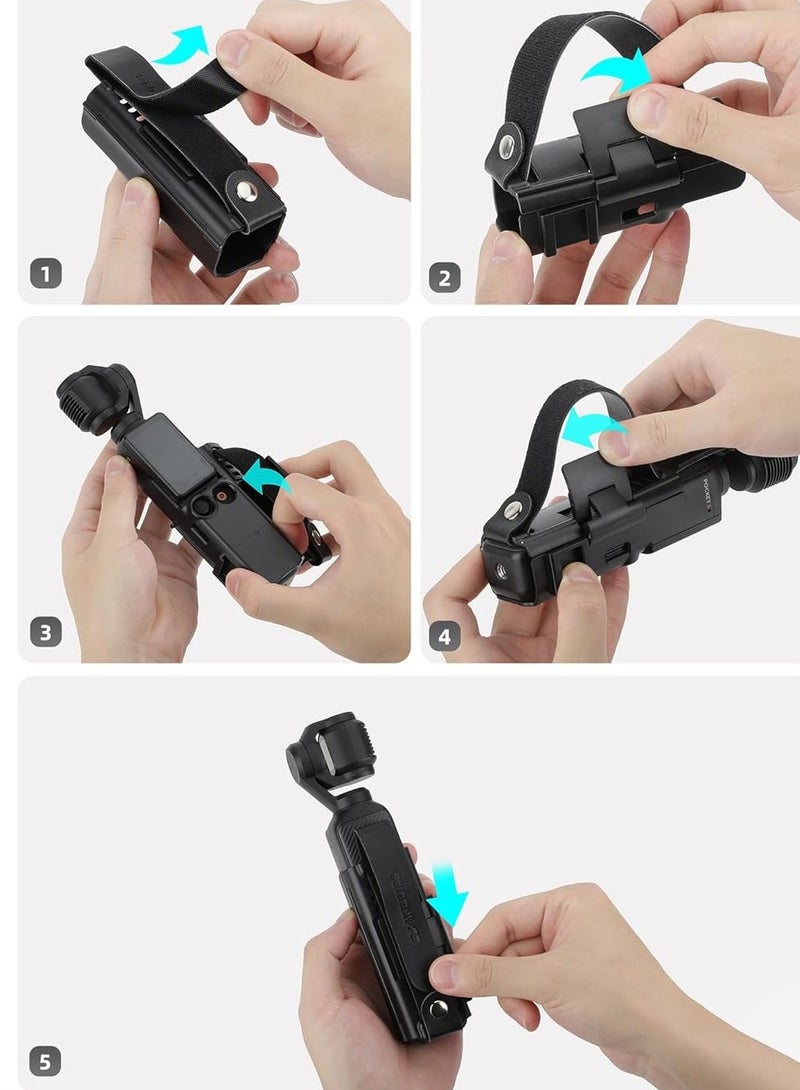 Sunnylife Osmo Pocket 3 Portable Handle with Cold Shoe Expansion Protective Bezel Extension Handle Accessory - Image 4