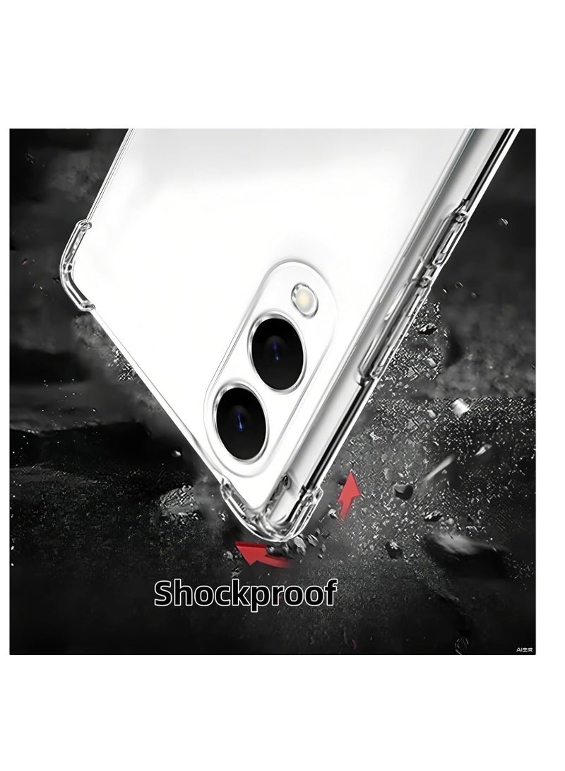 Case Compatible with Samsung Galaxy S25 Edge Crystal Clear Cover Ultra Slim Soft TPU Protective Case  - Image 2