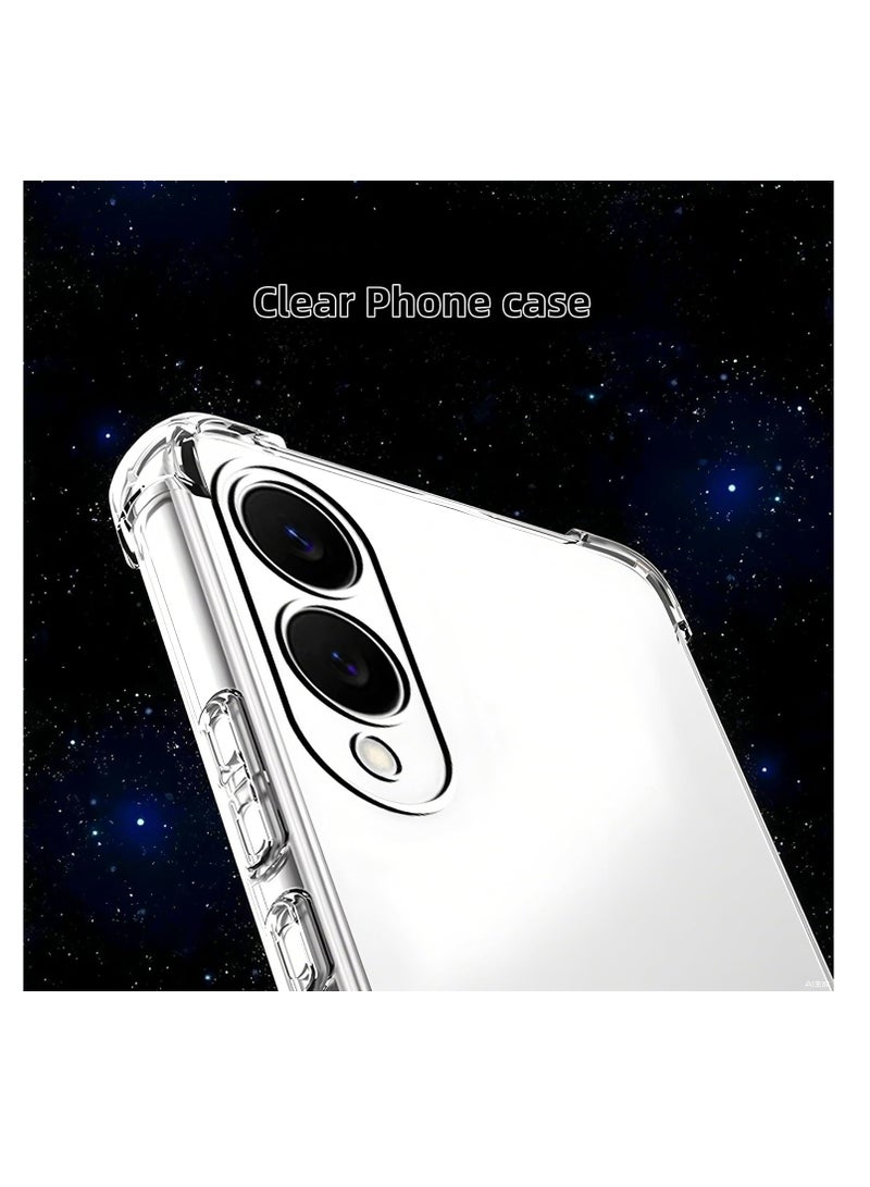 Case Compatible with Samsung Galaxy S25 Edge Crystal Clear Cover Ultra Slim Soft TPU Protective Case  - Image 4