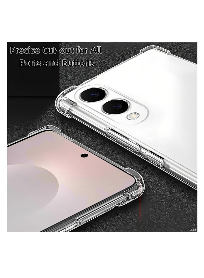 Case Compatible with Samsung Galaxy S25 Edge Crystal Clear Cover Ultra Slim Soft TPU Protective Case  - Image 3
