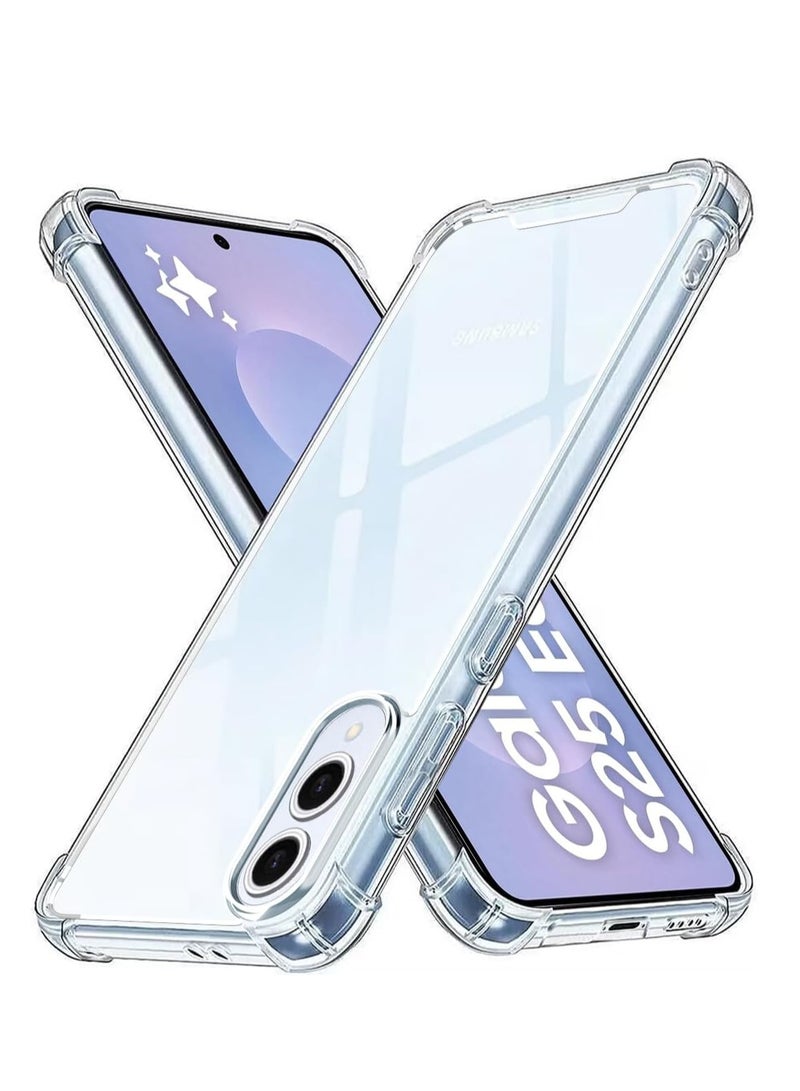 Case Compatible with Samsung Galaxy S25 Edge Crystal Clear Cover Ultra Slim Soft TPU Protective Case  - Image 5