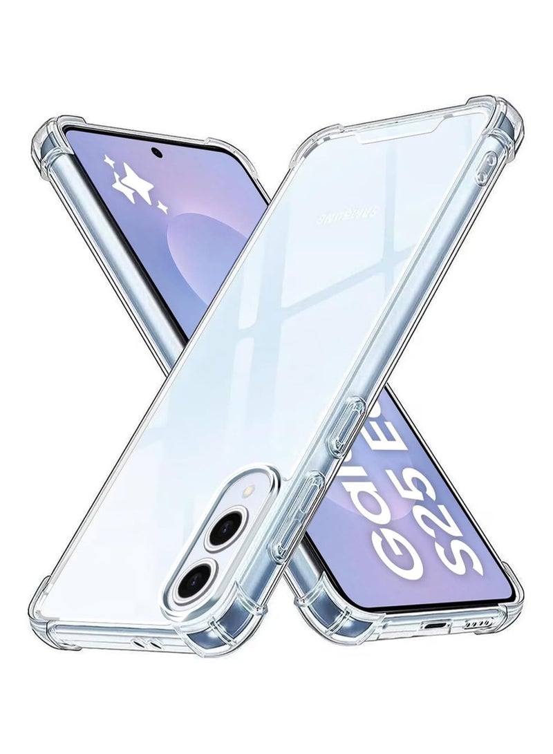 Case Compatible with Samsung Galaxy S25 Edge Crystal Clear Cover Ultra Slim Soft TPU Protective Case  - Image 1
