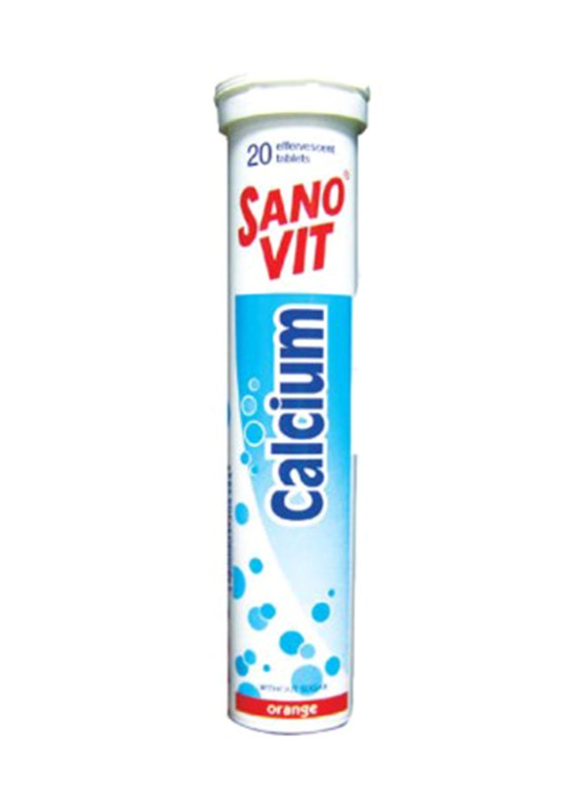 Calcium - 20 Effervescent Tablets Orange Flavour