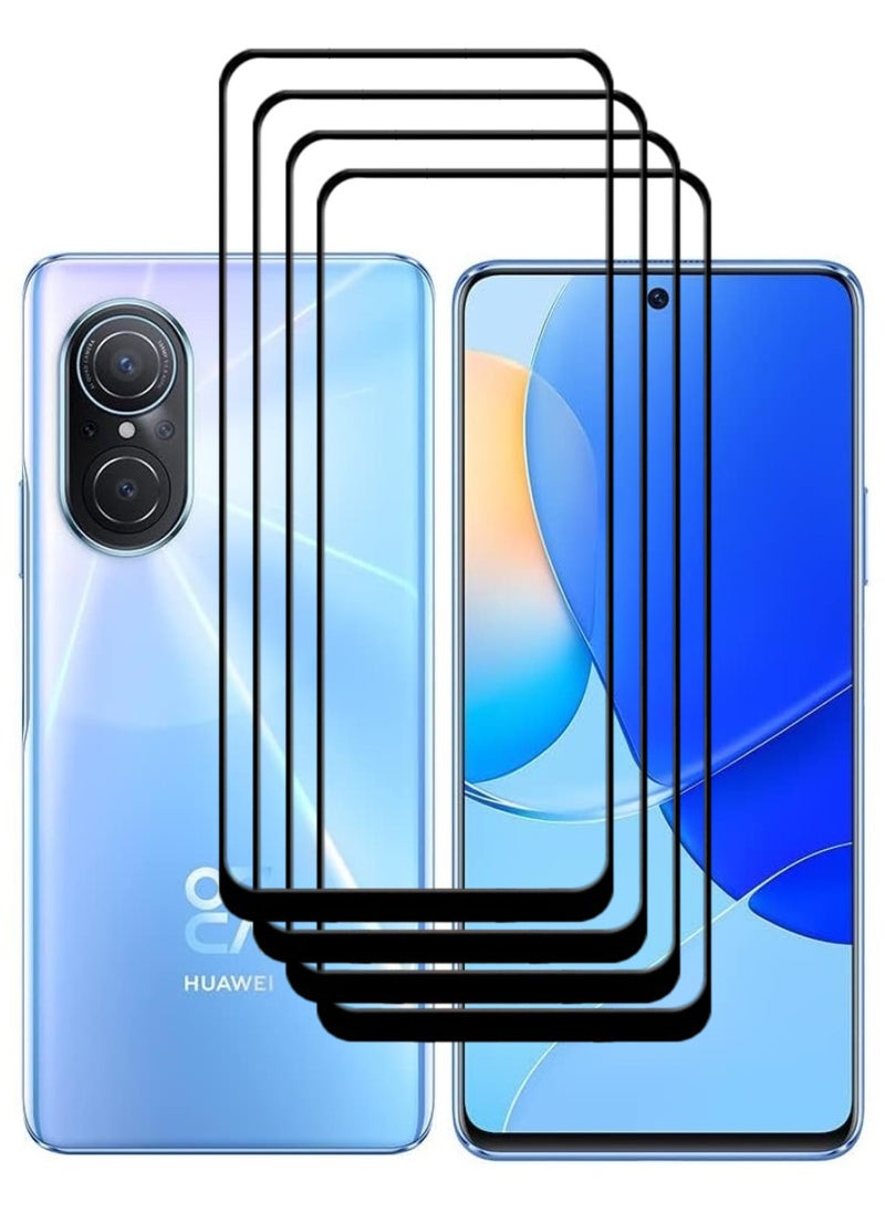 ACLIX 4 Pieces Antistatic ESD Dustproof Premium Quality High Definition Tempered Glass Screen Protector Designed For Huawei nova 9 SE - Image 1