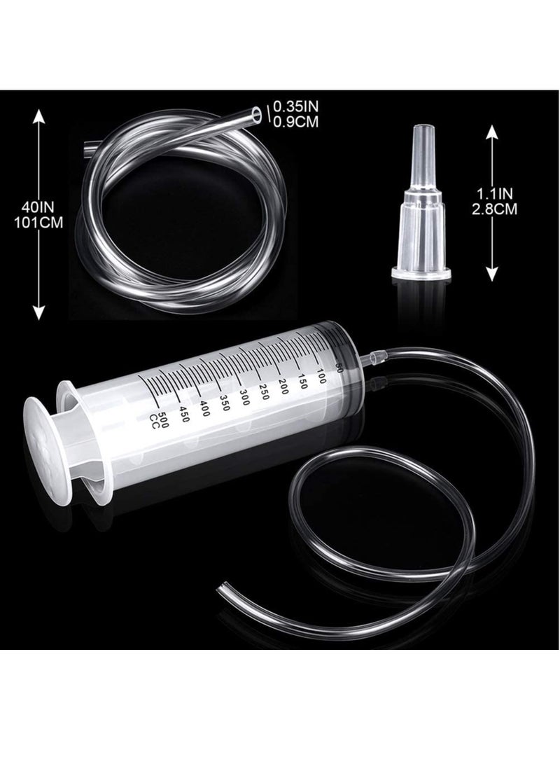 Generic 500ml Plastic Syringe with Tube – Extra Large, Individually Sealed, Safe for Industrial Use, Science Labs, Watering, Glue Dispensing & Horse Feeding  - Image 3