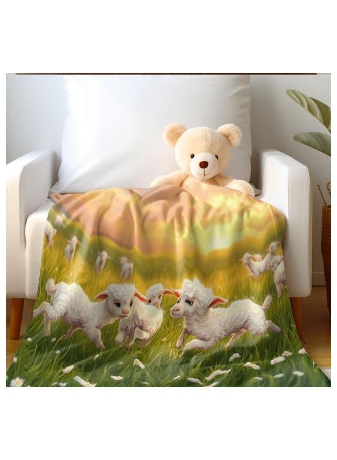 general Children's or student cartoon flannel thin blanket (warm and comfortable, suitable for sleep, games) 100cm*150cm - 448 - Image 1