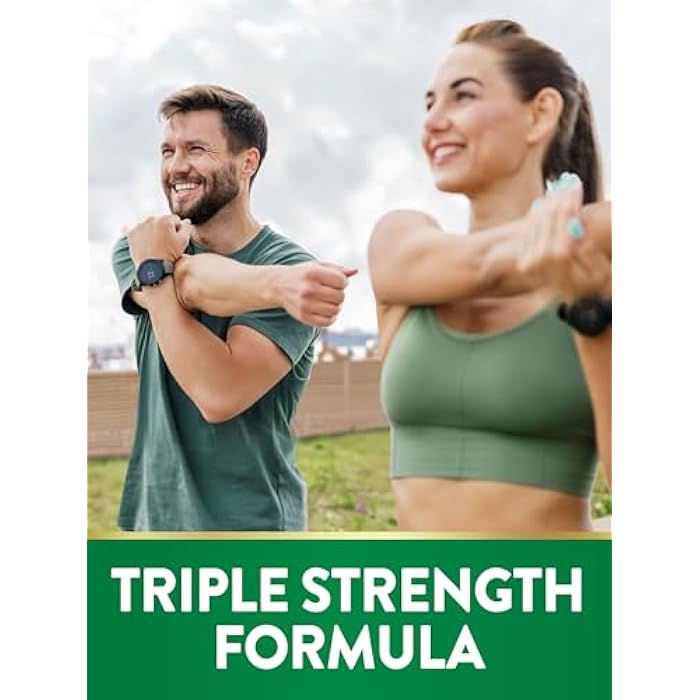 Nature's Truth Glucosamine Chondroitin MSM Complex | 60 Caplets | with Turmeric | Triple Strength Formula | Non-GMO and Gluten Free Supplement - Image 4