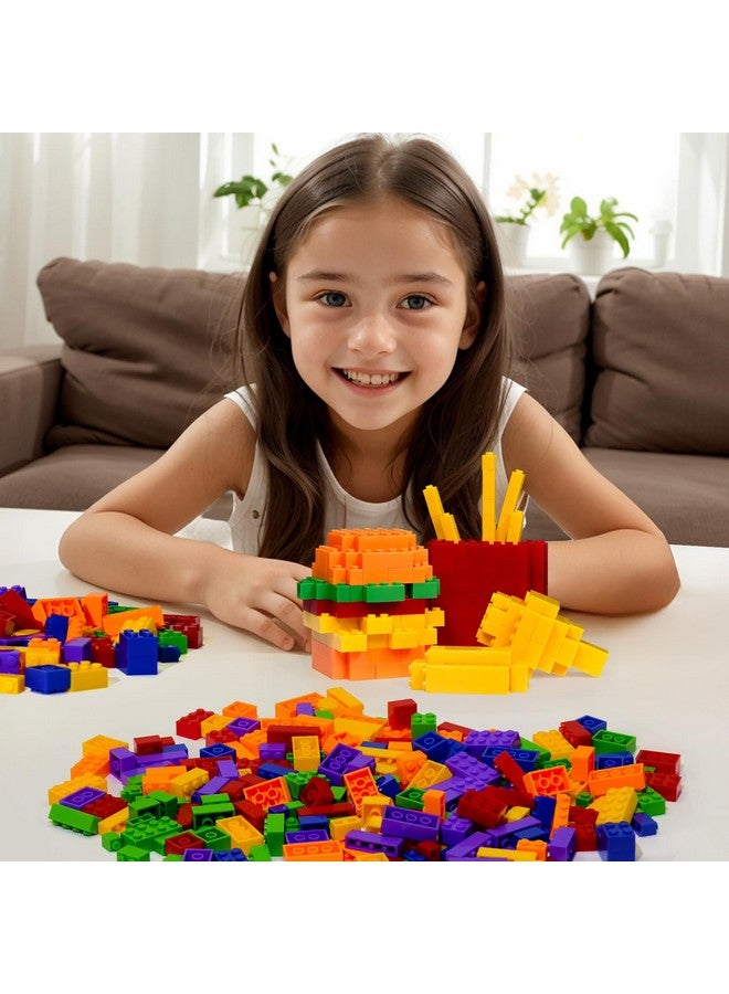 BESTOYZ Bestoyz Building Bricks 1000 Pieces in Rainbow Colors, Classic Generic Building Blocks Toy for Boys & Girls, Educational Building Toys for Classroom, School, Toys for Kids Aged 4+  - Image 2