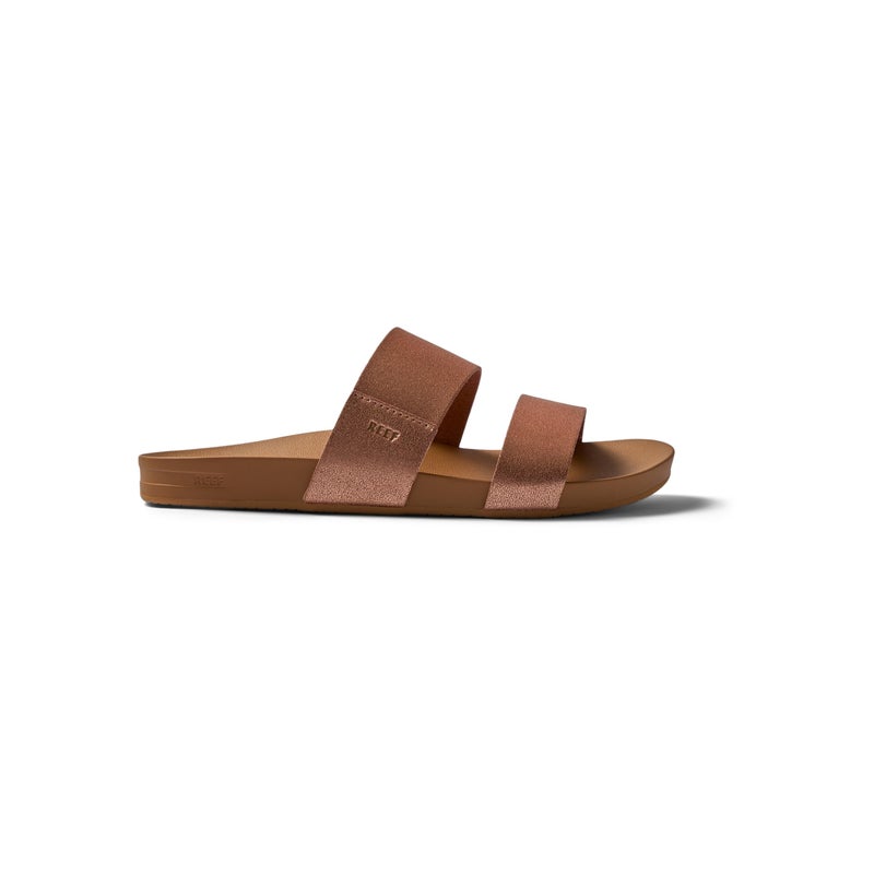 Reef Cushion Vista Womens Fashion Slide Sandal, Vegan Leather Strap, Ultra Soft Cushion Footbed, Rose Gold, 9.5 - Image 5