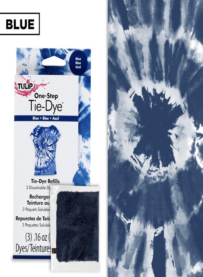 Tulip One-Step Tie-Dye Kit 1 Color Refill Blue, Rubber, 1 Pack - Image 4
