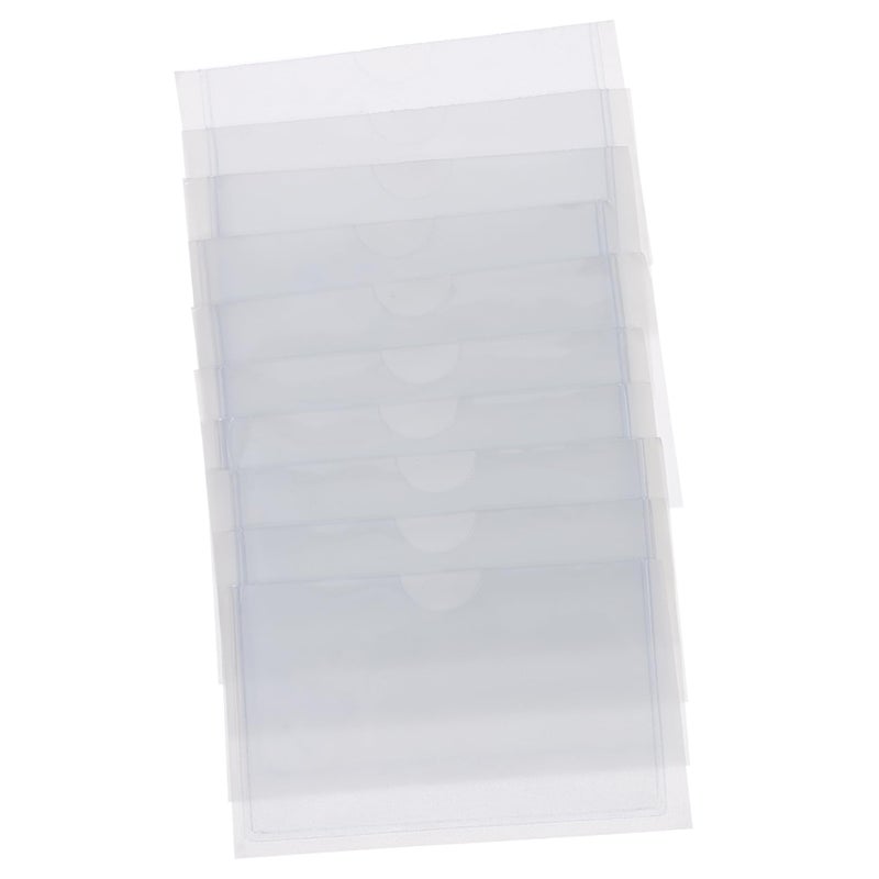 Transparent Adhesive Index Card Pockets Reusable PVC Holders For Organizing Cards Labels Photos - Image 2